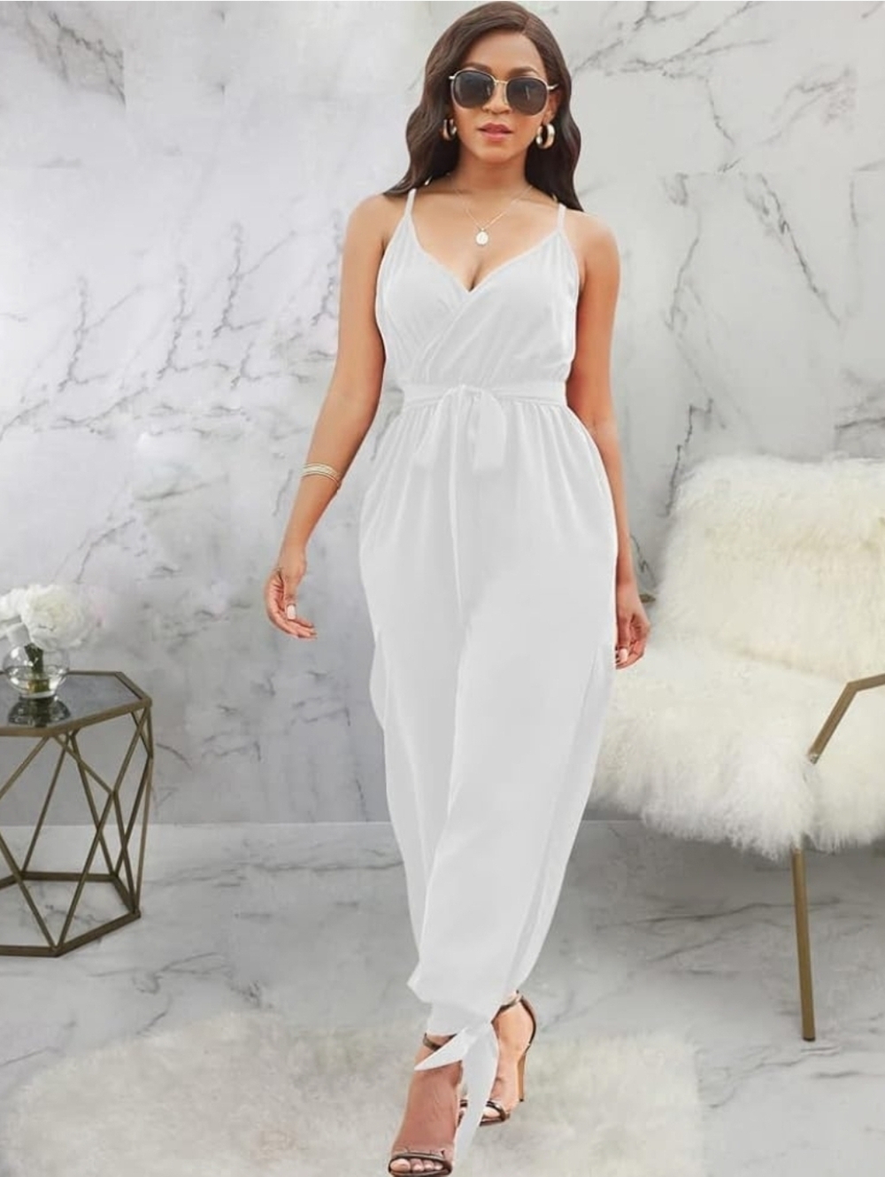 White Jumpsuit - Large